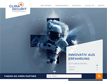 Tablet Screenshot of climaplus-securit.com